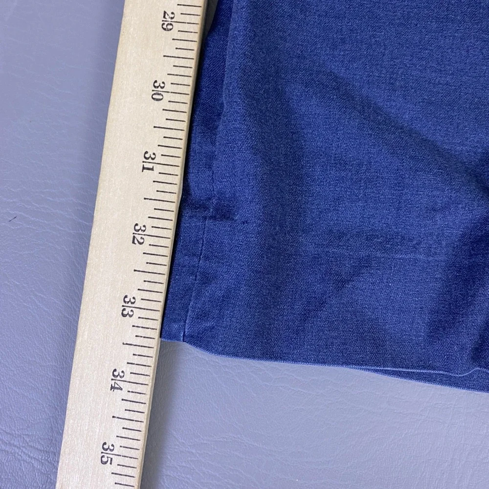 Banana Republic Core Temp Pants Men's 32x36 Slim Straight‎ NonIron Navy Blue *